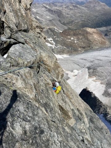 Der Überhang, ein Krampf! (c) Dani