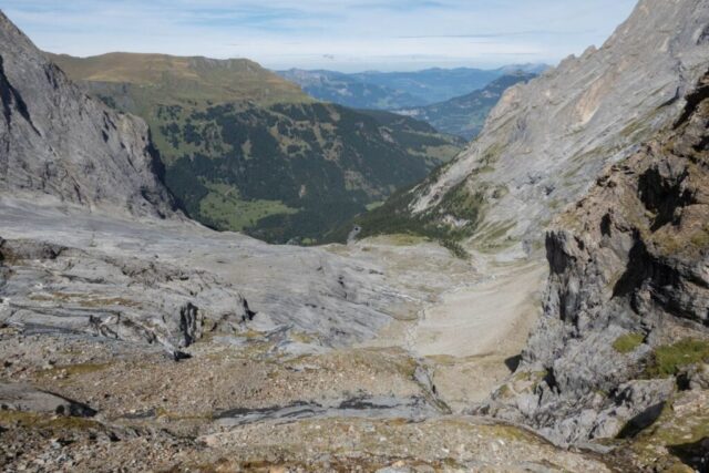 Blick ins Tal Richtung Rosenlaui